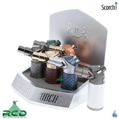 SCORCH TORCH SINGLE FLAME ASST DESIGN - STDS223 6CT/ DISPLAY